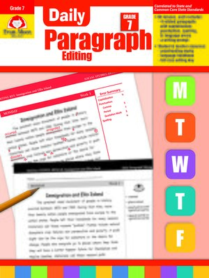 cover image of Daily Paragraph Editing, Grade 7